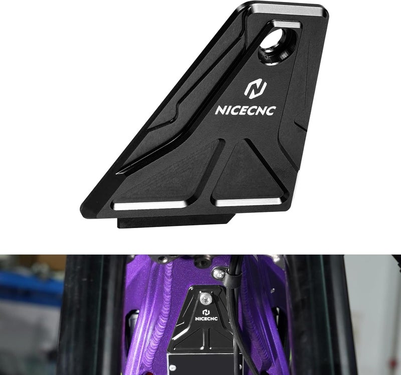 NICECNC Black Horn Cover Gap Cover Compatible with Surron Light bee X Surron Light bee S Surron Light bee L1E Segway X160 Segway X260 See Fitment - Image 1